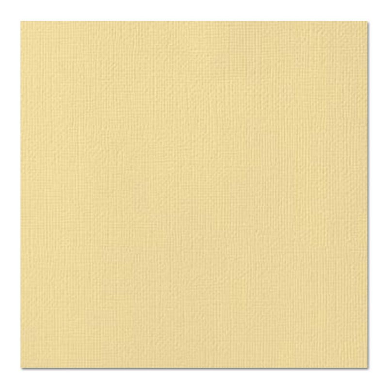 American Crafts Textured Cardstock 12"X12" - Butter