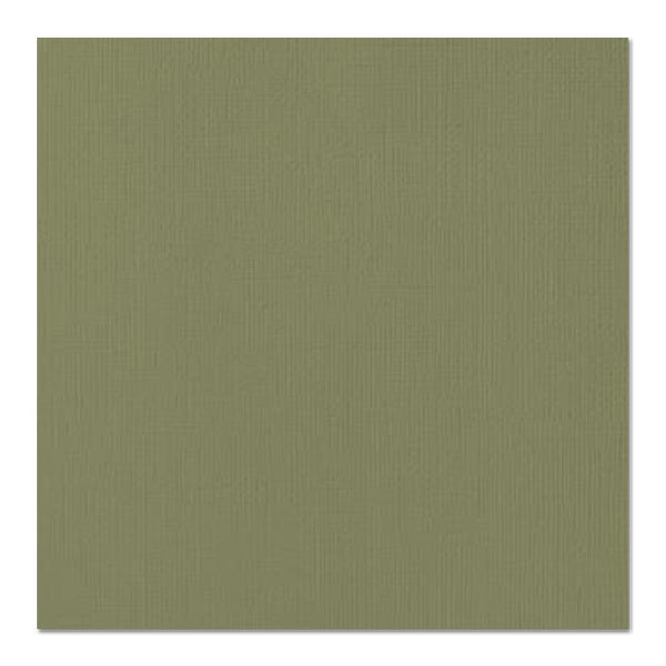 American Crafts Textured Cardstock 12"X12" - Olive