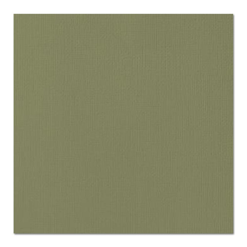 American Crafts Textured Cardstock 12"X12" - Olive