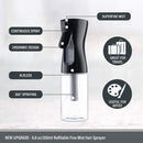 Universal Crafts 200ml Continuous Fine Mist Spray Bottle - Black