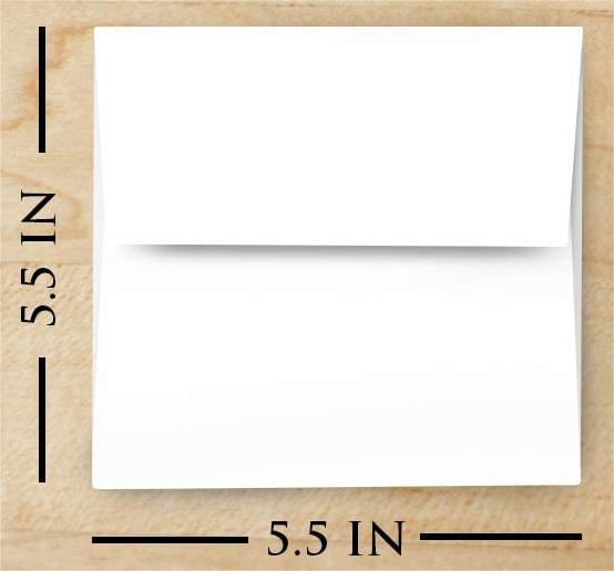 Poppy Crafts 135x135mm Envelopes White - Pack of 50