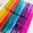 Universal Crafts Large Craft Storage Box - 4" x 6" Case 16pc - Multi Colour*