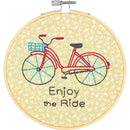 Dimensions Learn-A-Craft Embroidery Kit 6" Round - Bike Ride - Stitched In Thread*