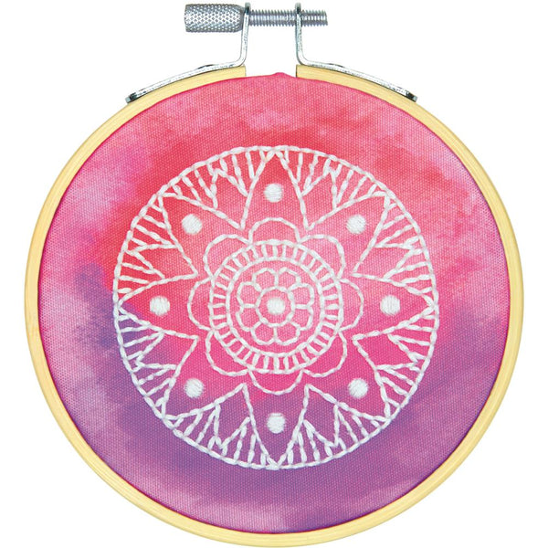 Dimensions Mini Embroidery Kit 4" Round - Mandala - Stitched In Thread*