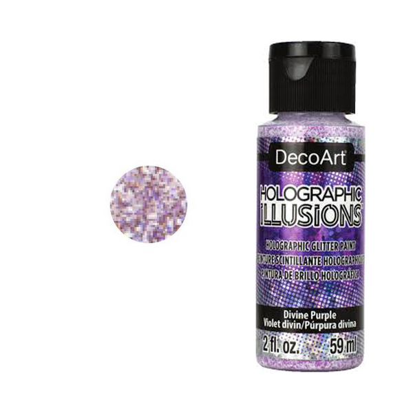 DecoArt Holographic Illusions Paint 2oz - Fairy Pink