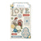 BoBunny - Boulevard Collection - Layered Chipboard Stickers with Glitter Accents*