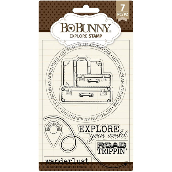 BoBunny - Clear Acrylic Stamps - Explore