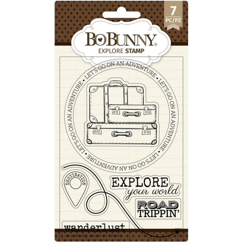 BoBunny - Clear Acrylic Stamps - Explore*