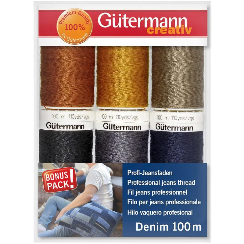 Gutermann Denim Sewing Thread Set - 6 Spools Denim