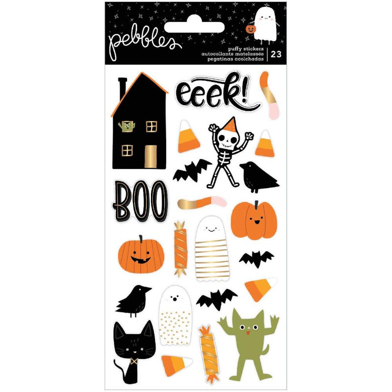Pebbles Spoooky Puffy Stickers 23 pack - Icons*