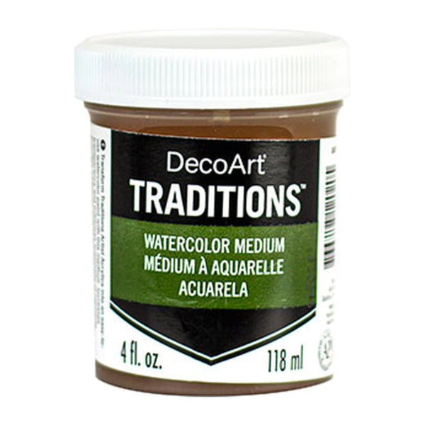 Deco Art - Traditions Artist Acrylic Watercolour Medium 4oz - Brown