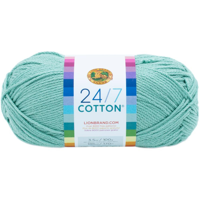 Lion Brand 24/7 Cotton Yarn - Succulent - 3.5oz/100g