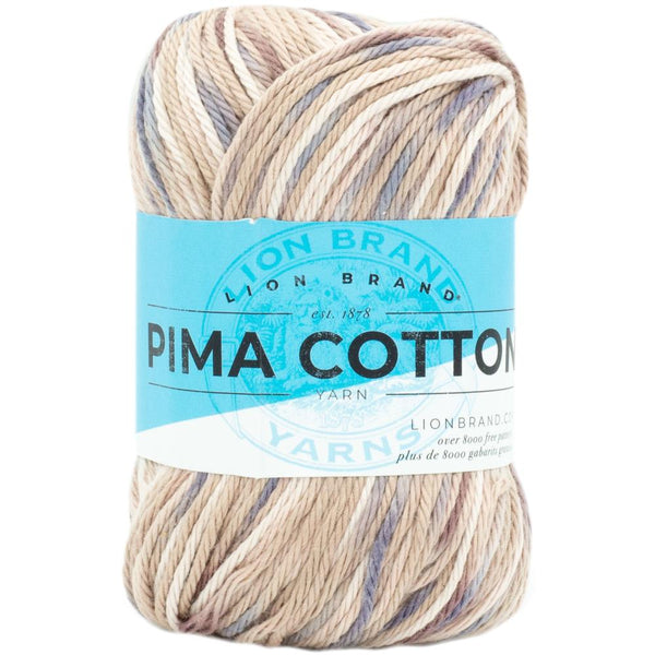 Lion Brand Pima Cotton Yarn - Stone