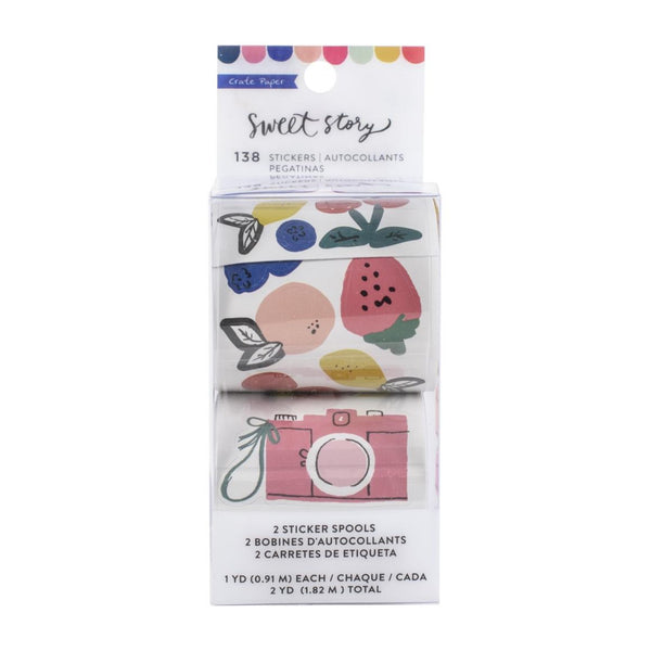 Crate Paper - Maggie Holmes Sweet Story Sticker Rolls 138 Pack