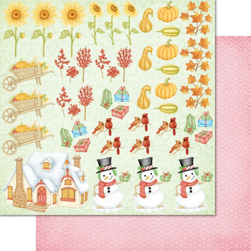 Heartfelt Creations Double-Sided Paper Pad 12in x X12in 24 Pack - Countryside Cottage