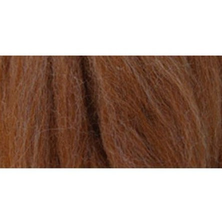 Clover Natural Wool Roving 0.3oz - Caramel