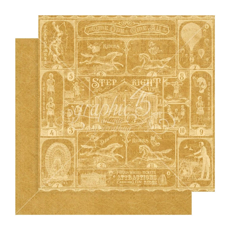 Graphic 45 Double-Sided Paper Pad 12"X12" 16 Pack - Patterns & Solids - Come One, Come All!*