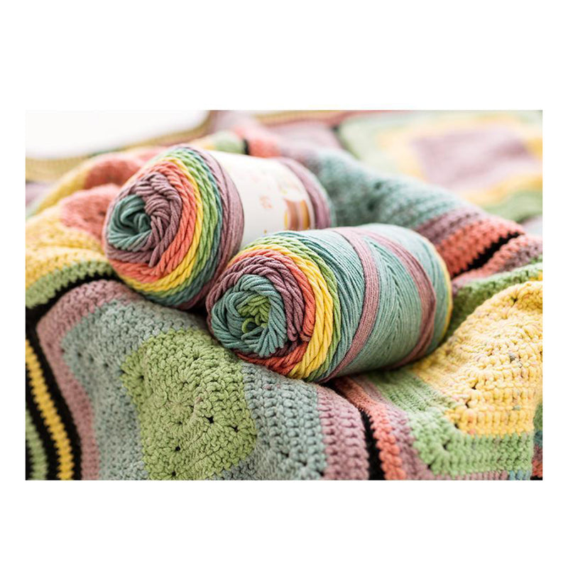 Poppy Crafts Rainbow Cotton Yarn 100g - Mix 27