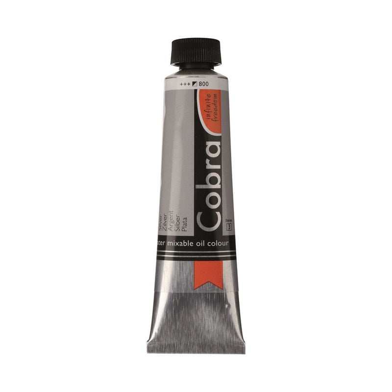 Cobra Artist Water Mixable Oil Colour  - 800 - Silver 40ml*
