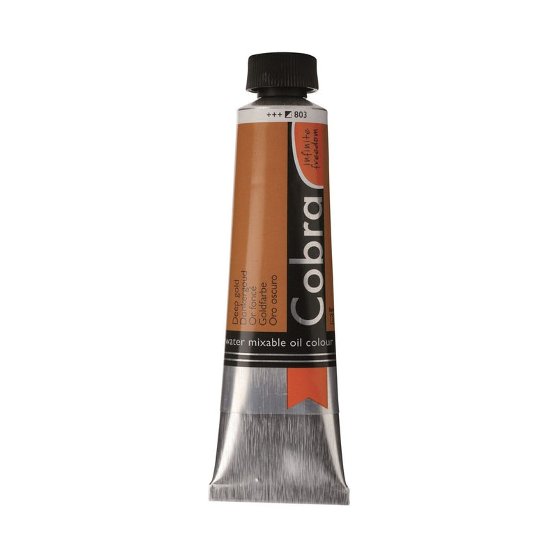 Cobra Artist Water Mixable Oil Colour  - 803 - Deep Gold 40ml*