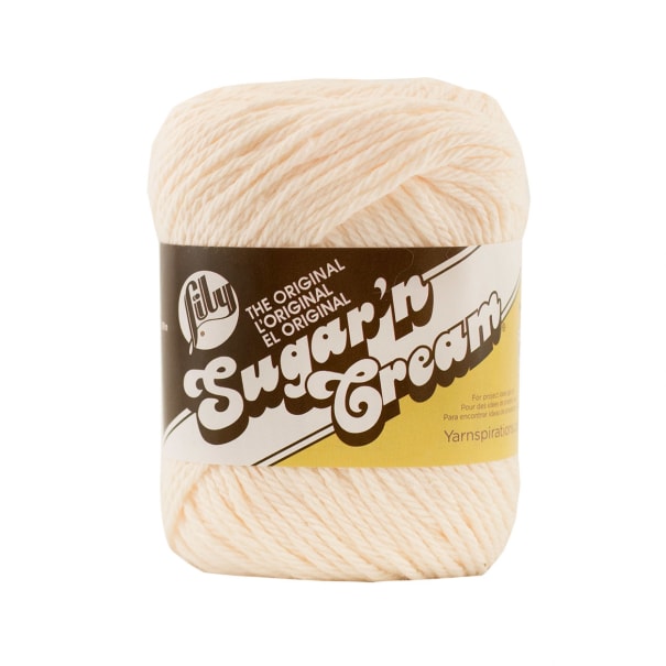 Lily Sugar'n Cream Yarn - Solids - Soft Ecru*