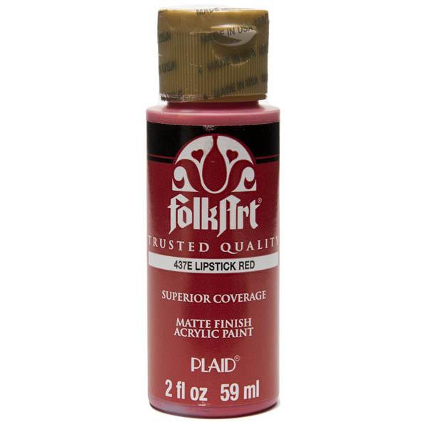 FolkArt Acrylic Paint 2oz - Lipstick Red