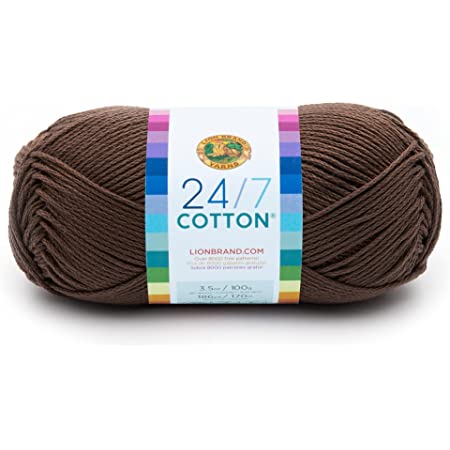 Lion Brand 24/7 Cotton Yarn - Coffee Beans