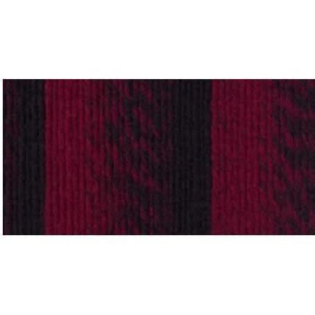 Lion Brand Scarfie Yarn - Cranberry/Black 150g