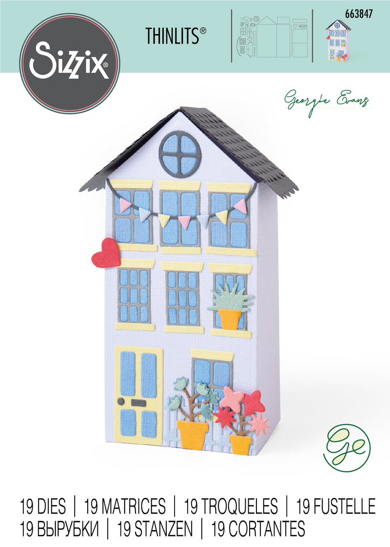 Sizzix Thinlits Dies By Georgie Evans 19/Pkg - No Place Like Home*
