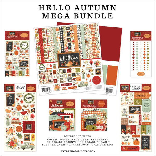 Carta Bella Mega Bundle Collection Kit 12in x 12in - Hello Autumn*