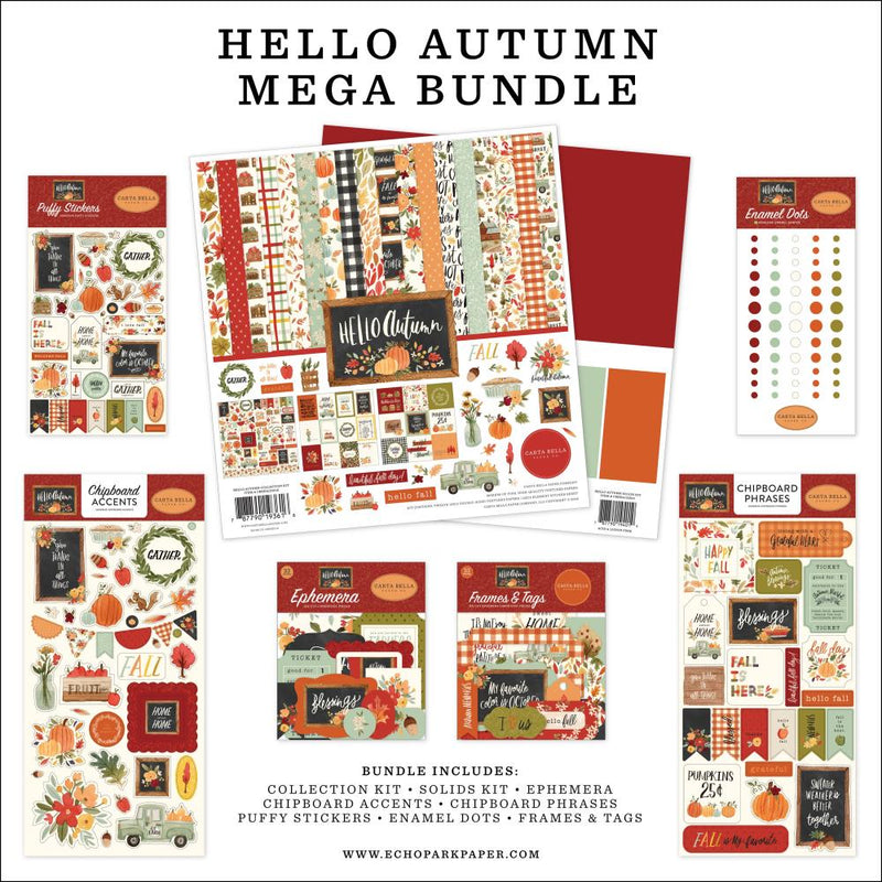 Carta Bella Mega Bundle Collection Kit 12in x 12in - Hello Autumn*