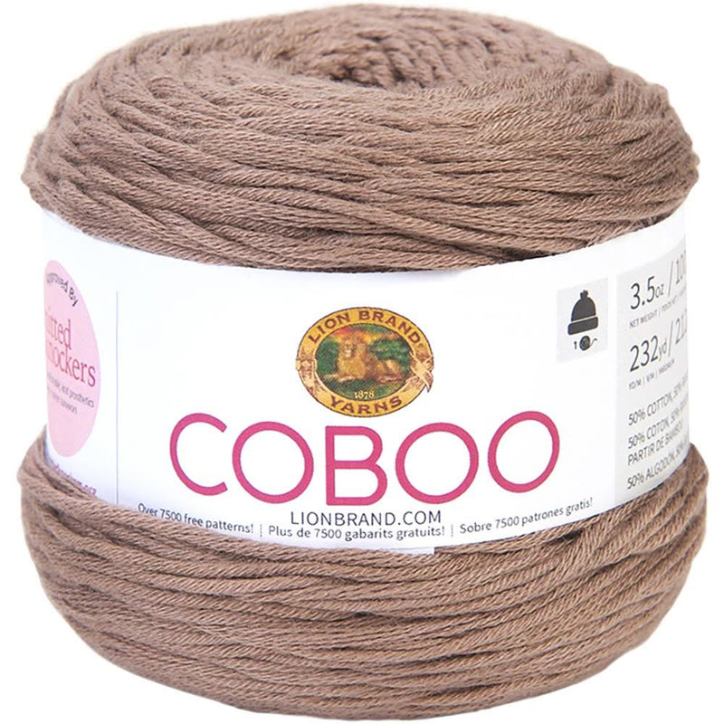 Lion Brand Coboo Yarn - Taupe
