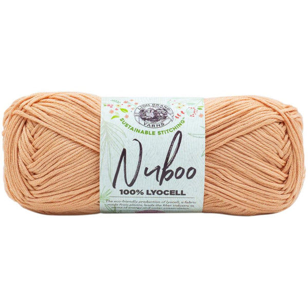 Lion Brand Nuboo Yarn - Peach 85g