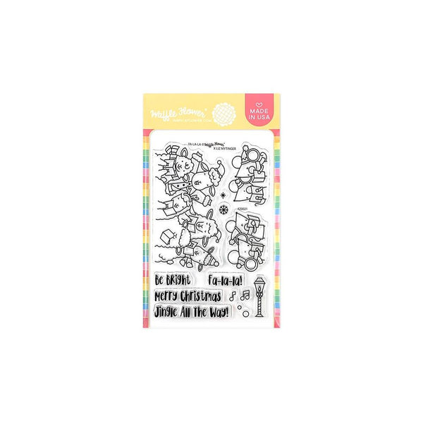 Waffle Flower Crafts Clear Stamps 4in x 6in - Fa-La-La*