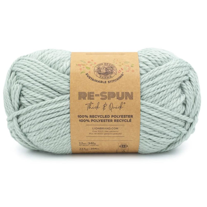 Lion Brand Re-Spun Thick & Quick Yarn Fog