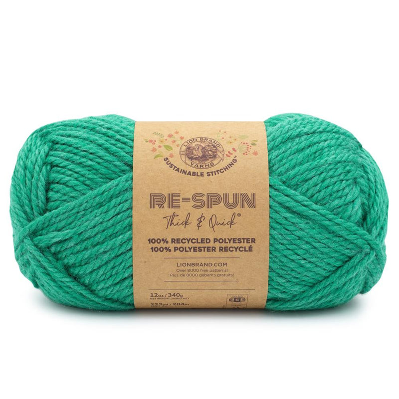 Lion Brand Re-Spun Thick & Quick Yarn - Jade – CraftOnline