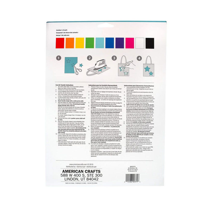 Jolee's Easy Image Iron-On Transfer Sheets 8.5"X11" 10 Pack - Rainbow ...