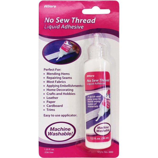 Allary - No Sew Thread Liquid Adhesive 1.2oz