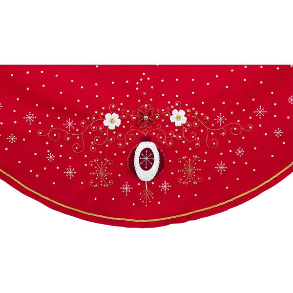 Bucilla Felt Tree Skirt Applique Kit 43" Round - Holiday Elegance