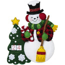 Bucilla Advent Calendar Felt Applique Kit - Snowman Countdown*