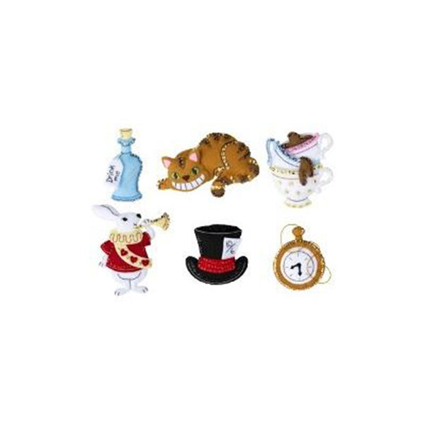 Bucilla Felt Ornaments Applique Kit Set Of 6 Christmas In Wonderland