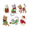 Bucilla Felt Ornaments Applique Kit Set of 6 Cats In Ugly Sweaters