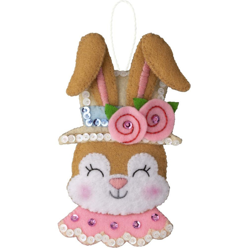 Bucilla Felt Ornaments Applique Kit - Easter Bonnet Parade - Set Of 6*