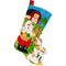 Bucilla Felt Stocking Applique Kit 18" Long Harvest Time Santa*
