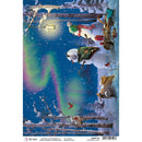 Ciao Bella Rice Paper Sheet A4 - Northern Lights