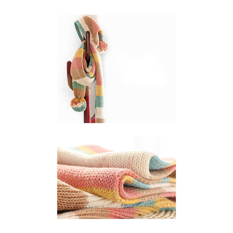Poppy Crafts Rainbow Cotton Yarn 100g - Mix 19