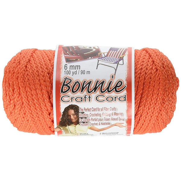 Bonnie Macrame Craft Cord 6mmX100yd - Orange