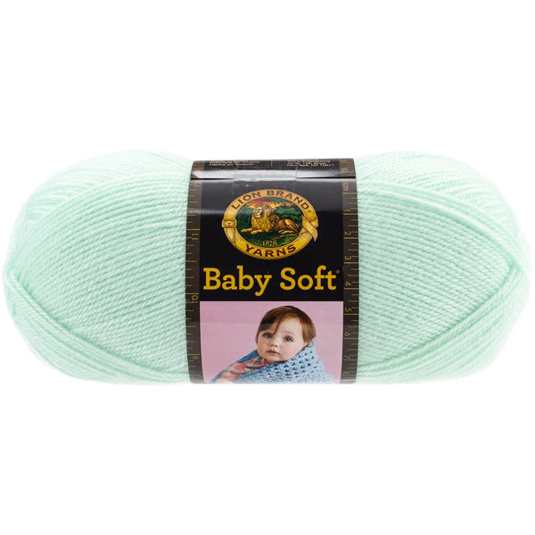 Lion Brand Baby Soft Yarn - Mint 140g