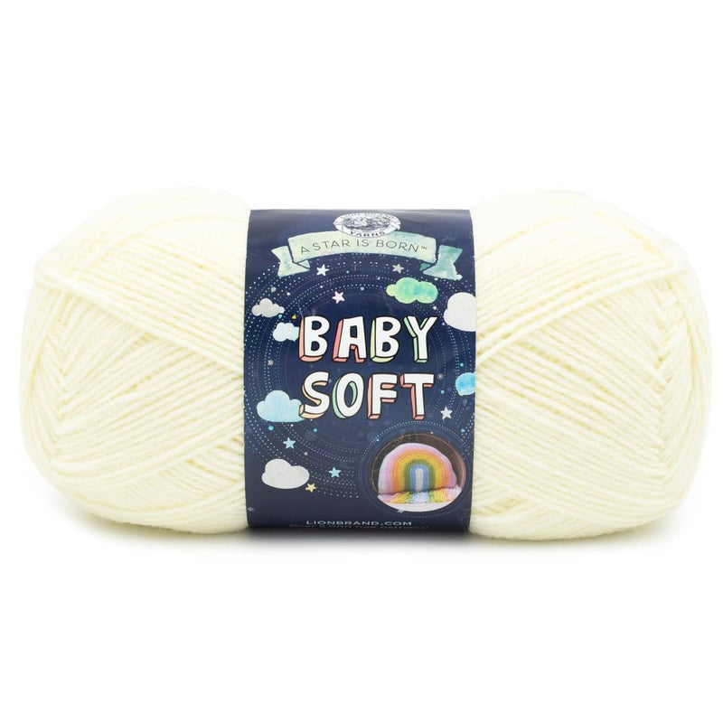 Lion Brand Baby Soft Yarn Natural