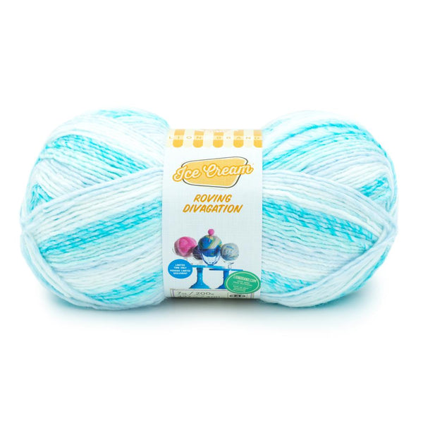 Lion Brand Ice Cream Roving Stripes Yarn - Capri*